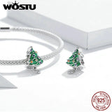 Sterling Silver Christmas Tree Charm for Women Jewelry Making