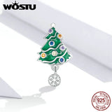 Sterling Silver Christmas Tree Charm for Women Jewelry Making