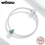 Sterling Silver Christmas Tree Charm for Women Jewelry Making