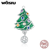Sterling Silver Christmas Tree Charm for Women Jewelry Making