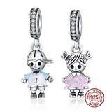 925 Silver Family Beads Charms for Bracelet DIY Jewelry