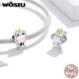 925 Silver Frog Charm Love Hug Bear Bead Fit Bracelet DXC1769