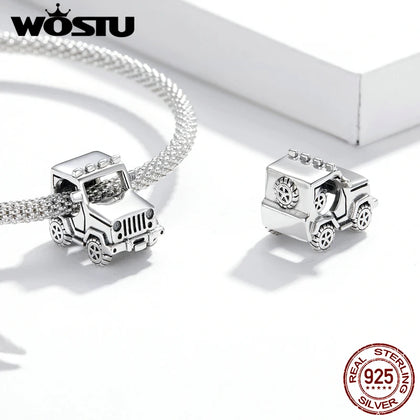 925 Sterling Silver Off-Road Vehicle Car Charms Pendant