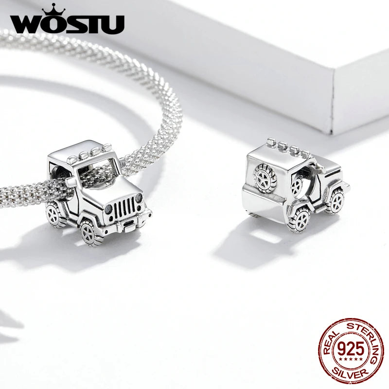925 Sterling Silver Off-Road Vehicle Car Charms Pendant