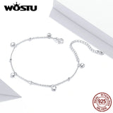 Silver S925 Chain Bracelet Loving Heart Link Bracelet Fine Jewelry for Girl