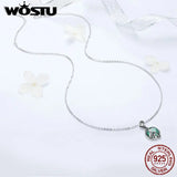 925 Silver Mermaid Pendant Necklace Choker Gift CQN262