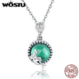 925 Silver Mermaid Pendant Necklace Choker Gift CQN262