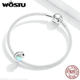 925 Sterling Silver Chameleon Opal Beads Charms for Women Bracelets