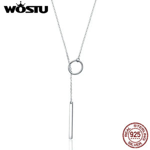 925 Silver Cross Circle Pendant Necklace for Women S925 Jewelry