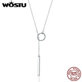 925 Silver Cross Circle Pendant Necklace for Women S925 Jewelry
