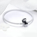 925 Silver Chain Bracelet w/ 2 Styles, DIY Charms Beads