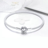 925 Silver Chain Bracelet w/ 2 Styles, DIY Charms Beads