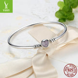 925 Silver Chain Bracelet w/ 2 Styles, DIY Charms Beads