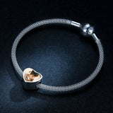 925 Silver Chain Bracelet w/ 2 Styles, DIY Charms Beads