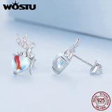 Fairy Moonstone Earrings in 925 Silver