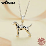 925 Silver Dalmatian Bead Charm for Women Bracelet Necklace