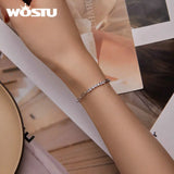 925 Sterling Silver Splice Bracelet Adjustable Bangle for Women