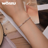 925 Sterling Silver Splice Bracelet Adjustable Bangle for Women