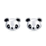925 Sterling Silver Panda Stud Earrings for Women Jewelry