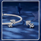 Constellation Beads 925 Sterling Silver 12 Zodiac Charms for DIY Bracelet