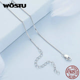 Melting Heart Necklace 925 Sterling Silver Adjustable Chain FNN322