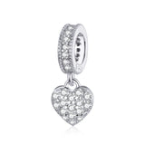 925 Sterling Silver Owl Dangle Charm Bead for Bracelet & Necklace