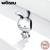 925 Sterling Silver Rabbit Toy Beads for Women Bracelets