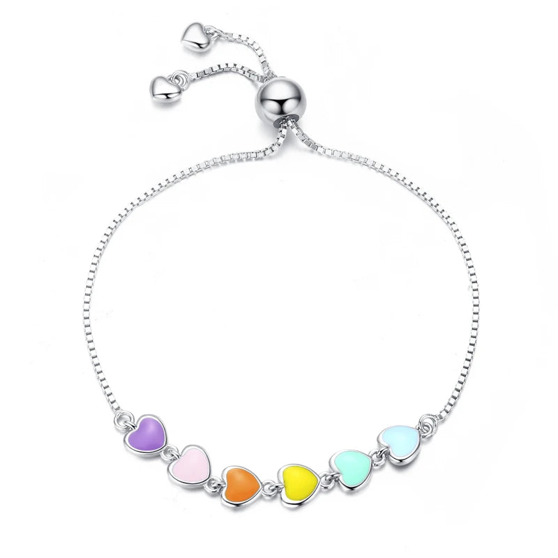 925 Sterling Silver Chain Link Bracelet Wedding Female Jewelry