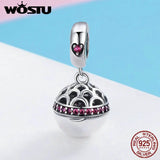 925 Silver Love Box Dangle Beads Charm Jewelry Making Gift