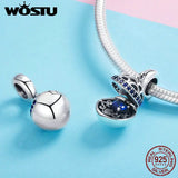 925 Silver Love Box Dangle Beads Charm Jewelry Making Gift