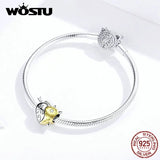 925 Silver Angel & Devil Heart Charm Pendant for Bracelet Bangles