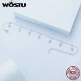 925 Sterling Silver Snake Charms Anklet Leg Bracelet Gift CTT005