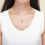 925 Silver Beads Pendant Colorful Flowers Charm DIY Bracelet Women Jewelry