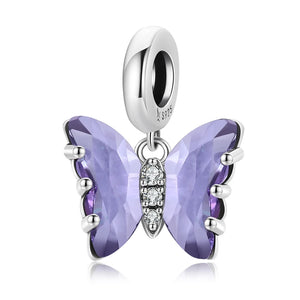 Butterfly Pendant Charm for Silver Bracelet or Necklace FNC423
