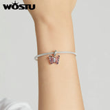 Butterfly Pendant Charm for Silver Bracelet or Necklace FNC423