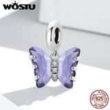 Butterfly Pendant Charm for Silver Bracelet or Necklace FNC423