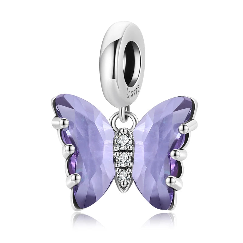 Butterfly Pendant Charm for Silver Bracelet or Necklace FNC423