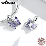 Butterfly Pendant Charm for Silver Bracelet or Necklace FNC423