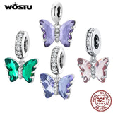 Butterfly Pendant Charm for Silver Bracelet or Necklace FNC423