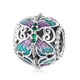 925 Sterling Silver Butterfly Spacer Stopper Beads for DIY Charms Bracelet