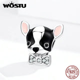 925 Silver Chihuahua Dog Charm Pendant for Bracelet CQC1310