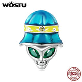 925 Silver Alien Bead Zircon Charms DIY Jewelry Making