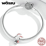 925 Silver Animal Beads for Bracelet DIY Bangle FIC2008