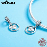 925 Sterling Silver Forever Love For Mom Charm Beads Bracelet