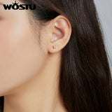 925 Silver Star Stud Earrings for Women
