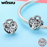 925 Silver Heart Lock Tree Of Life Charm DIY Bracelet Jewelry Gift