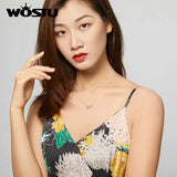 925 Silver Infinite Love Flower Necklace Chain for Women