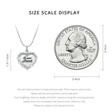 Sterling Silver Love Heart Mama Pendant Necklace Gift N470