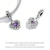 925 Sterling Silver Love Pendant Charm Bead for Bracelet DIY Jewelry