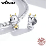 925 Silver Dog Cat Charm Beads for Bracelet Pendant